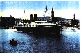 Leinster departing from Kingstown