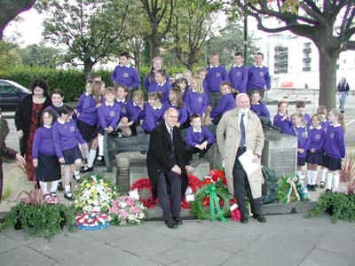 Leinster anchor, Dun Laoghaire, morning 10 October, 2003.