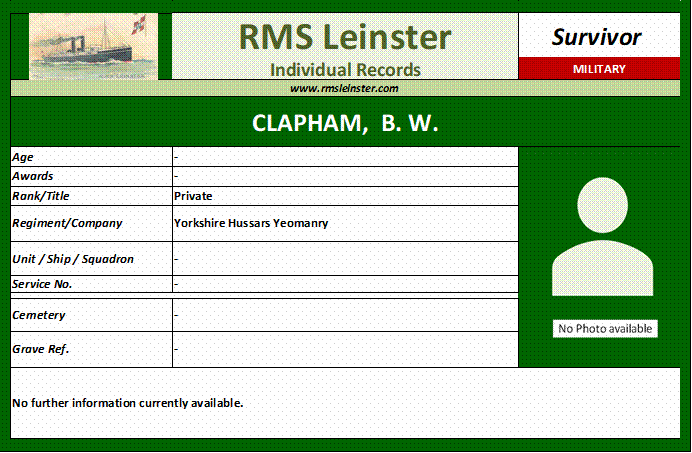 B. W. Clapham