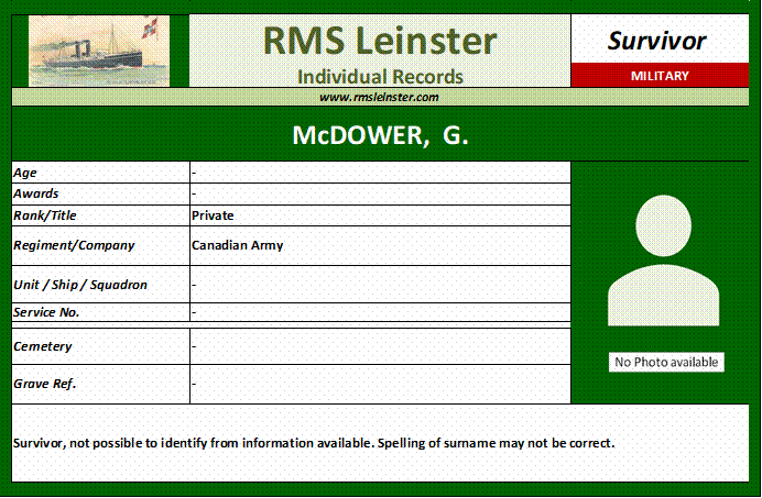 G. McDower